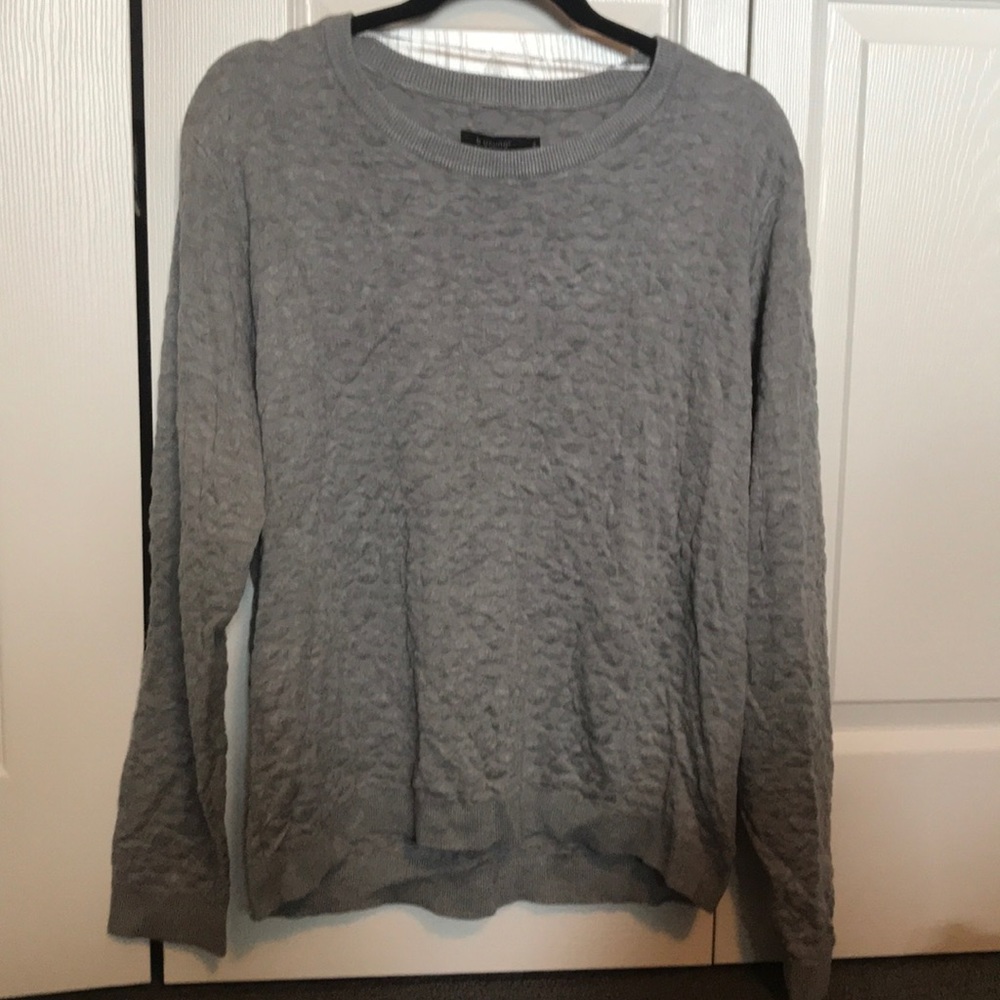 Grey/Silver Embossed Sweater